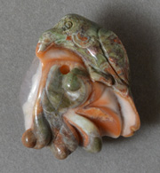 Carved agate