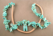 Turquoise animal carvings